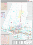 McAllen-Edinburg-Mission Wall Map Premium Style